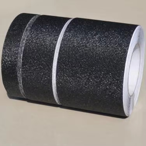 Black Color Die Cut PVC Waterproof Indoor/Outdoor Safety Skateboard Grip Tape Single Sided Anti-Slip Warning Tape