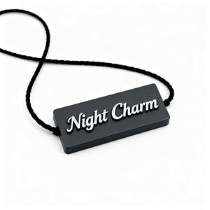 Étiquette <span class=keywords><strong>suspendue</strong></span> personnalisée de haute qualité pour <span class=keywords><strong>tablette</strong></span>, avec logo de marque en relief, cordons noirs, ficelle en plastique, étiquette de scellement durable pour chaussures - Product Image 3