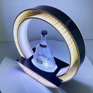 Luxury <span class=keywords><strong>Acrylic</strong></span> LED Champagne chai Presenter glorifier với thiết kế vòng sáng hiện đại VIP chai hiển thị cho hộp đêm thanh - Product Image 2