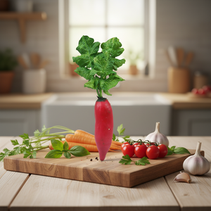 ก้านผักปลอมพลาสติก/PE ทนทาน เป็นมิตรกับสิ่งแวดล้อม เหมือนจริง ใช้ตกแต่งบ้าน ห้องครัว ซูเปอร์มาร์เก็ต - Product Image 6