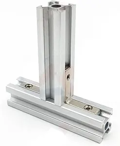 Conector de esquina de acero inoxidable Soporte interior en forma de L para perfil de extrusión de aluminio 2020 3030 4040 4545 5050 6060