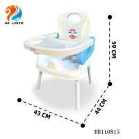 Silla Elevadora Moderna para Niños Pequeños, de Plástico Ecológico, Segura y Ajustable, Silla de Comer para Bebés, Silla Alta para Comedor
