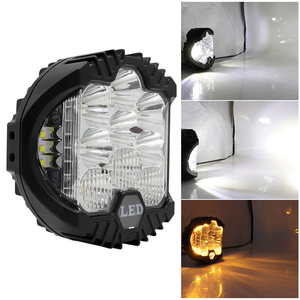 Faro LED de 9 Pulgadas para <span class=keywords><strong>Jeep</strong></span> Wrangler, Faro LED de 7 Pulgadas, Faro LED de 5 Pulgadas, Luz de Conducción LED de 9 Pulgadas, Luz Antiniebla LED Blanca y Amarilla - Product Image 4