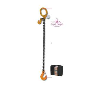 BETA - 080960053 ROBUR-Eslinga de cadena elevadora, 1 pata con gancho de agarre de horquilla, grado 8 - EAN 8014230788357 VISES, ABRAZADERAS Y CUERDAS - Product Image 2
