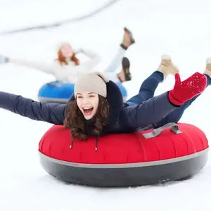 כבד החובה חורף מתנפח שקופיות קצף שלג צינור מזחלת גומי תחתון סקי טבעת עבור מבוגרים וילדים