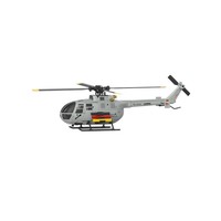 Hélicoptère RC sans balais C186S, modèle d'hélicoptère de simulation à six canaux, positionnement par flux optique, télécommande, jouets UAV