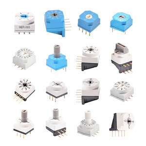 مشفرات مع مقبض غمس 5Pin SMD 6Pin <span class=keywords><strong>4</strong></span>/8/10/16Postion ماوس صغير دفع رخيصة الجهد مفتاح ترميز دوار - Product Image 1