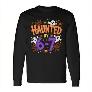 Haunted By 6-7 - Camiseta de manga larga con diseño de disfraz de Halloween - Product Image 2