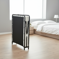 ENKE Z-11 Cadre de lit plateforme pliable en métal durable, pleine taille, réglable, avec rangement, pour chambre d'appartement, style moderne, fabriqué au Vietnam