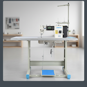 Macchina da Cucire Industriale Automatica a Punto Annodato ad Alta Velocità con Trasmissione Diretta, Macchina da Cucire a Letto Piatto per Sarti - Product Image 1