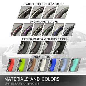 Pour Mercedes-Benz <span class=keywords><strong>2015</strong></span>-2021 Volant personnalisé en fibre de carbone avec LED W205 C300 E260 E300 S400 <span class=keywords><strong>G350</strong></span> GLA 43 GT AMG GLB GLC SL - Product Image 6