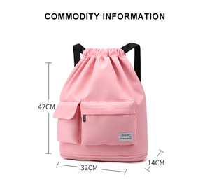 Bolsa de Compras Reutilizable de Poliéster con Cordón, Personalizable con Logotipo, Bolsa de Regalo, Bolsa de Gimnasio, Mochila Deportiva - Product Image 2