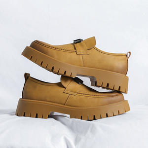 High-quality Fashionable Fabric Mesh Retro Breathable <b>Lightweight</b> Upper Flat-bottom Wedding Business Formal Men's <b>Shoes</b> - Product Image 2