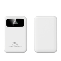 Nouvelle batterie externe légère 10000 mAh 22,5 W à charge rapide avec affichage numérique LED et double sortie USB Type-C – Chargeur portable
