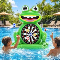 Cible de fléchettes gonflable en forme de grenouille pour enfants, jouet aquatique d'été pour piscine, plage, jardin, fête et cadeau d'anniversaire