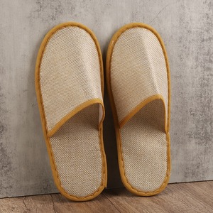 Chausson d'hôtel écologique en lin jetable biodégradable recyclable doux et portable Commodités d'hôtel pour Airbnb - Product Image 3