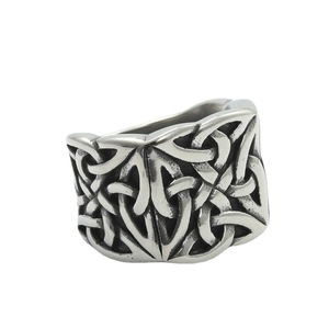 Viking Style Titanium Steel <b>Ring</b> <b>Silver</b> Men's Punk Geometric Design Gift Jewelry 280687 - Product Image 5