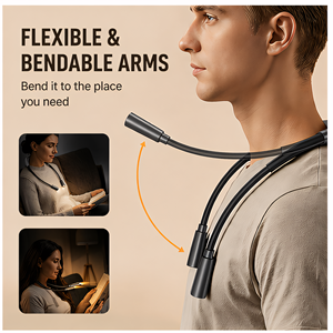 Lámpara de Lectura LED Recargable por USB de 80 Horas, Lámpara de <span class=keywords><strong>Libro</strong></span> Portátil para Leer al Aire Libre, Correr de Noche, Estudiantes y Uso Doméstico - Product Image 3