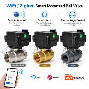 Flomarvel Fh-mo/fh-s Wifi/Zigbee Tuya Control Remoto Inteligente para Válvulas de Bola, Fabricante, DC5V, Ajuste Preciso de Ángulo, DN15 DN20 DN25, Bajo Consumo - Product Image 3