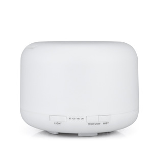 Diffuseur d'arômes YX171, humidificateur ultrasonique de 500Ml avec minuterie, pour la maison et le bureau, couleur grain de bois clair - Product Image 4