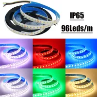 Bande LED RGB CCT DC 12V 5 Couleurs 1 Puce SMD 5050 60 96 LED/M Matériau ABS Décoration Intérieure Flexible IP Autre Sans Contrôle