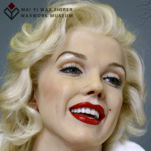 Escultura de cera de silicona realista de Marilyn Monroe, tamaño real, cera para museo - Product Image 2