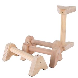 Supporto <span class=keywords><strong>Push</strong></span>-<span class=keywords><strong>Up</strong></span> in legno a doppia asta a forma di H personalizzato Calisthenics manubrio a barre parallele a piè di prodotto - Product Image 4
