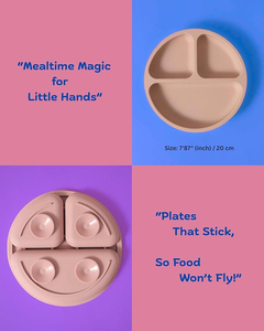 Silicone <b>Baby</b> Feeding Plate and Bib <b>Bowl</b> Set Eco-Friendly Travel Tableware for Kids <b>Weaning</b> and Feeding Supplies 2025 - Product Image 4