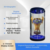 Vente Flash : Kiosque d'affichage holographique numérique haute luminosité 21,5 pouces avec terminal interactif vocal IA RK3588 4G 64G