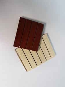 Design moderne Classe A Panneaux acoustiques ignifuges et étanches à l'humidité Panneau insonorisant en bois avec rainure perforée - Product Image 2