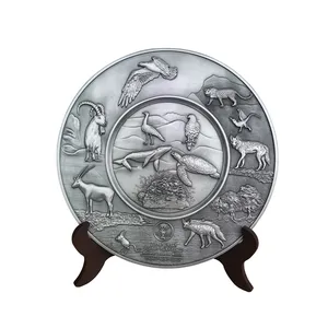 Подарочная индивидуальная наградная доска страна 3d Античная Медная памятная тарелка металлическая сувенирная тарелка