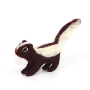 Fatto a mano piccolo <span class=keywords><strong>feltro</strong></span> di lana di natale animale decorazione per la casa 10/12cm peluche eco-friendly per bambole forniture per feste giocattolo <span class=keywords><strong>in</strong></span> scatola - Product Image 3