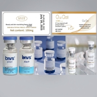 Étiquettes personnalisées en titane pour bouteilles, autocollants adhésifs personnalisés pour flacons de peptides, étiquettes d'emballage à marque privée uniquement