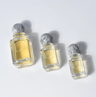 Flacon pulvérisateur vide en verre de 30 ml et 50 ml, transparent et givré, emballage cosmétique pour parfum et huile essentielle