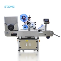 Machine d'étiquetage horizontale pour petits tubes de lotion, diamètre de tube réglable de 1 à 10 mm, anti-plis, fonctionnement stable