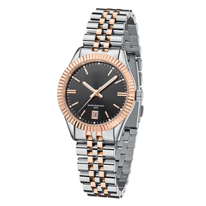 Cinturino a maglie in <span class=keywords><strong>metallo</strong></span> oro rosa lucido 16mm <span class=keywords><strong>orologio</strong></span> da <span class=keywords><strong>donna</strong></span> elegante <span class=keywords><strong>orologio</strong></span> personalizzato oem - Product Image 1