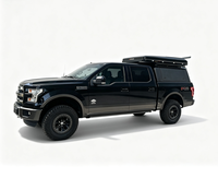 Coque de camping-car en aluminium pour camion, lit rigide rétractable avec boîte de rangement sur le toit, compatible avec Ford F-150 FX4 Crew Cab