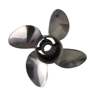 Hélice marine Yamaha 14 1/8x19 en acier inoxydable à 4 pales pour moteur hors-bord 115HP 130HP
