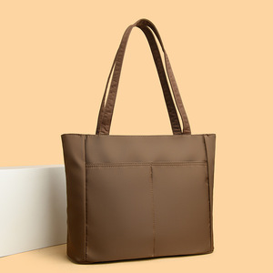 Women's Casual Designer <b>Tote</b> Bag New Trendy Large Capacity Handbag <b>Zip</b> Drawstring Single Handle Nylon Multi-Pocket Portable - Product Image 3