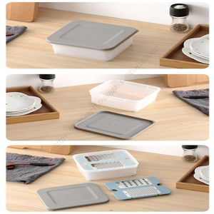 Juego de 4 ralladores de queso Syh592 al por mayor con caja de almacenamiento, rebanador manual ajustable de acero inoxidable para queso duro - Product Image 3