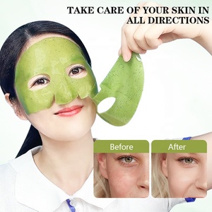 Masque en feuille de collagène <span class=keywords><strong>bio</strong></span> au <span class=keywords><strong>matcha</strong></span>, anti-rides, raffermissant, éclaircissant, hydratant, soin coréen pour le visage, masque facial végétalien pour tous types de peau - Product Image 2