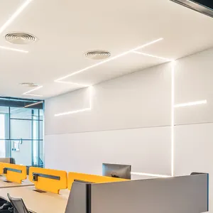 Profil en aluminium de haute qualité éclairage intérieur Linkable 40w 4ft linéaire haute baie lumière plafond encastré Led bande lumineuse