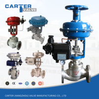 Válvula de control WCB CF8 CF8M Hastelloy RF Flange BW, base de globo neumática eléctrica ANSI FCI70-2 OEM ODM en stock Carter JIS DIN