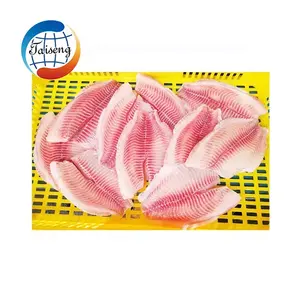 New Material Farming Raised Frozen Black Tilapia Fish Fillet With Co Treated