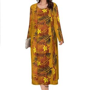 Offre Spéciale polynésienne femmes 2 pièces ensemble vêtements grande taille robes jupes <span class=keywords><strong>Kimono</strong></span> Cardigan ensembles dernière Hawaii Puletasi robe tribale - Product Image 6