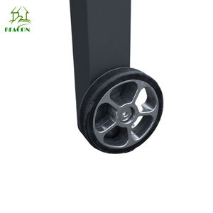 Tumbona de Guangdong muebles de jardín de estilo contemporáneo marco de <span class=keywords><strong>aluminio</strong></span> tumbona de metal <span class=keywords><strong>con</strong></span> rueda - Product Image 6