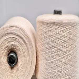 Pabrik pasokan langsung 49% warna akrilik disesuaikan 46-48nm/2 tangan rajutan wol benang inti Spun dicampur benang untuk kain