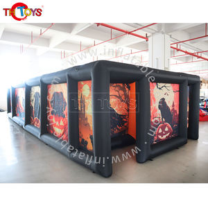 Inflable Blooded Pumpkin Halloween Haunted House Oxford Fabric Summer Tent Maze Arena - Product Image 3