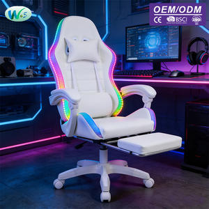 WS8461 Professionelle <span class=keywords><strong>Gaming</strong></span>-Stühle Hochlehner PU-Bürostuhl Drehstuhl mit Lendenwirbelstütze Spielstühle - Product Image 1