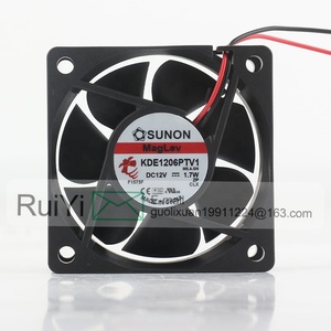 Sunon 5V 24V 48V DC12V 1,7 W AC EC 6025 60X60X25MM 6CM Suspensión magnética Inversor de chasis silencioso 2 cables <span class=keywords><strong>KDE1206PTV1</strong></span> Ventilador de refrigeración - Product Image 2